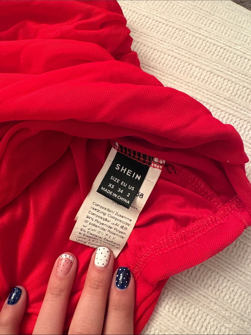 Bright Red Strapless Ruched Top - Picture 2 of 2